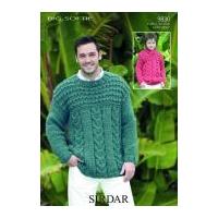 sirdar mens boys sweaters big softie knitting pattern 9830 super chunk ...