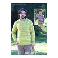 Sirdar Mens & Boys Sweaters Crofter Knitting Pattern 9824 DK