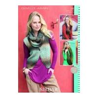 sirdar ladies waistcoat scarf giselle knitting pattern 9893 aran