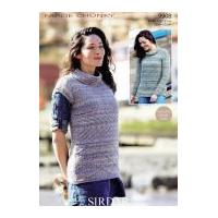 Sirdar Ladies Sweater & Tunic Top Faroe Knitting Pattern 9908 Chunky