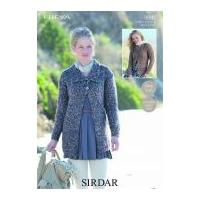 Sirdar Ladies Jackets Freya Knitting Pattern 9882 Chunky