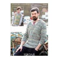 Sirdar Men & Boys Sweater & Tank Top Faroe Knitting Pattern 9909 Chunky
