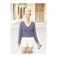 Sirdar Ladies Sweater Knitting Pattern 9768 Aran