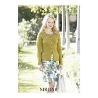 Sirdar Ladies Cardigan Country Style Knitting Pattern 9724 4 Ply