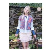 Sirdar Ladies Waistcoat Knitting Pattern 9717 Chunky