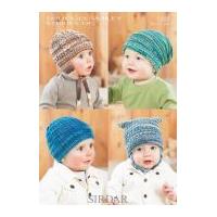 sirdar baby hats smiley stripes knitting pattern 1387 dk