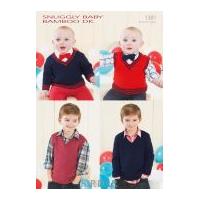 sirdar baby sweaters tank tops knitting pattern 1381 dk