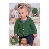 Sirdar Baby Jacket, Hat & Blanket Knitting Pattern 1264 DK