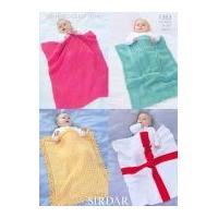 Sirdar Baby Blankets Knitting Pattern 1363 DK