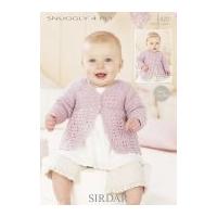 sirdar baby cardigans crochet pattern 1420 4 ply