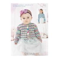 Sirdar Baby Jackets Smiley Stripes Knitting Pattern 1445 DK