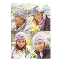 sirdar family hats knitting pattern 9207 chunky