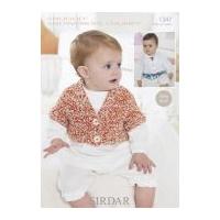 sirdar baby cardigans knitting pattern 1347 chunky