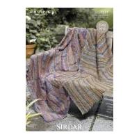 sirdar home throws divine knitting pattern 7511 dk