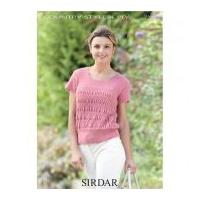 Sirdar Ladies Top Country Style Knitting Pattern 7225 4 Ply