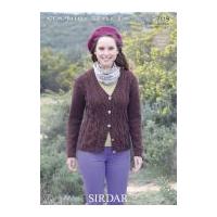 Sirdar Ladies Cardigan Country Style Knitting Pattern 7119 DK