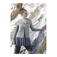 Sirdar Ladies Jacket Wool Rich Knitting Pattern 7187 Aran