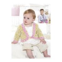 Sirdar Baby Cardigans Knitting Pattern 1344 Chunky