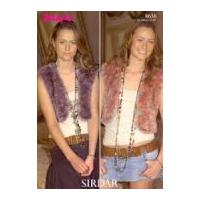 Sirdar Ladies Waistcoats Knitting Pattern 8636 DK