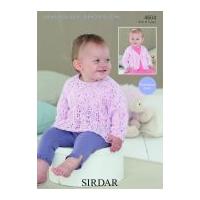 sirdar baby sweater cardigan snuggly spots knitting pattern 4604 dk