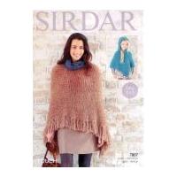 Sirdar Ladies & Girls Ponchos Touch Knitting Pattern 7807