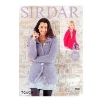 Sirdar Ladies & Girls Cardigans Touch Knitting Pattern 7808