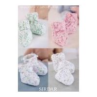 sirdar baby booties snuggly spots knitting pattern 4562 dk