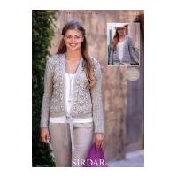 Sirdar Ladies Cardigans Knitting Pattern 9583 Aran