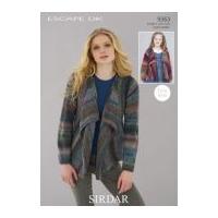 sirdar ladies girls cardigans knitting pattern 9363 dk