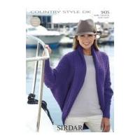 Sirdar Ladies Cardigan Country Style Knitting Pattern 9435 DK