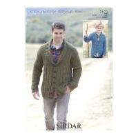 Sirdar Men & Boys Cardigans Country Style Knitting Pattern 7123 DK