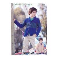 sirdar boys jackets supersoft knitting pattern 2450 aran