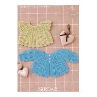 Sirdar Baby Matinee Coat & Angel Top Crochet Pattern 4510 4 Ply
