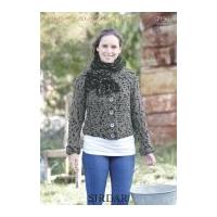 Sirdar Ladies Jacket Husky Knitting Pattern 7196 Super Chunky
