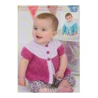 sirdar baby cardigans knitting pattern 1250 dk chunky