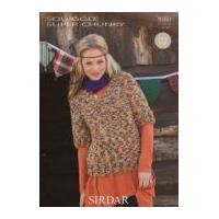 Sirdar Ladies Sweater Knitting Pattern 9360 Super Chunky