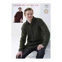 Sirdar Mens Cardigans Knitting Pattern 9365 DK