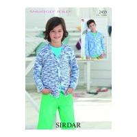 sirdar childrens cardigans jolly knitting pattern 2459 dk