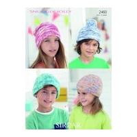 sirdar childrens hats jolly knitting pattern 2460 dk