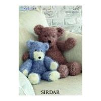 Sirdar Teddy Bear Toys Touch Fur Knitting Pattern 2466
