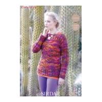 sirdar ladies sweater divine crochet pattern 7328 dk