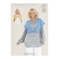 Sirdar Ladies Boleros Country Style Knitting Pattern 9515 DK