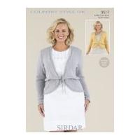 Sirdar Ladies Cardigans Country Style Knitting Pattern 9517 DK