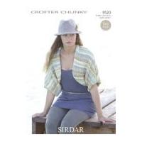 Sirdar Ladies Bolero Knitting Pattern 9520 Chunky