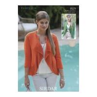 Sirdar Ladies Cardigans Flirt Knitting Pattern 9529 DK