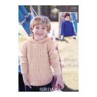 Sirdar Boys Sweaters Supersoft Knitting Pattern 2448 Aran