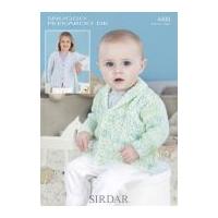 Sirdar Baby Cardigans Peekaboo Knitting Pattern 4488 DK