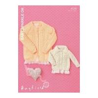 Sirdar Baby Cardigans Sparkle Knitting Pattern 4538 DK