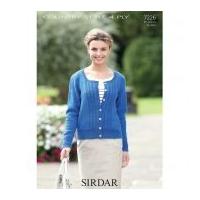 Sirdar Ladies Cardigan Country Style Knitting Pattern 7226 4 Ply