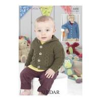 Sirdar Baby Hooded Jackets Knitting Pattern 4490 DK